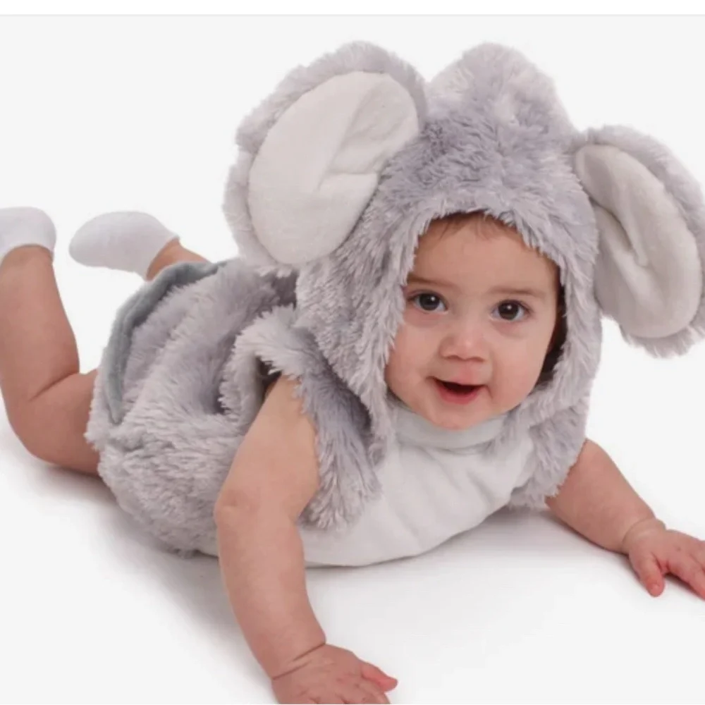 NEW Baby Gray Mouse with Big Ears Costume  Size 0-6 months